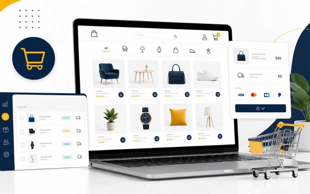Que comprend la création d’une boutique en ligne